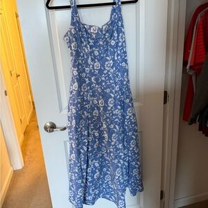 Abercrombie Floral Blue and White Women's Dress